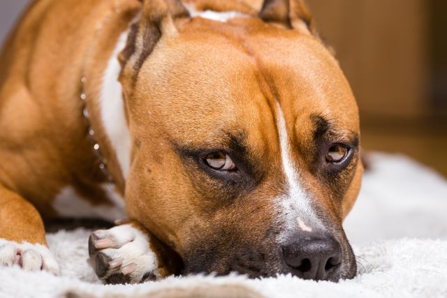 The dog is anxious in its home