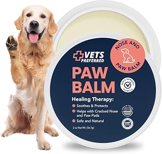Protective dog paw balm.