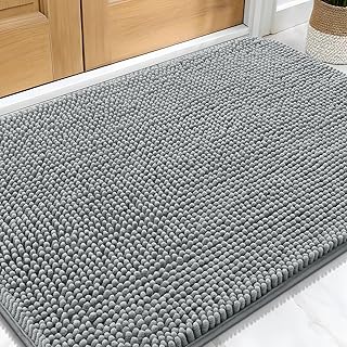 Absorbent pet mat for drying off after walks.
