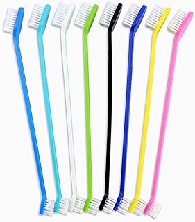Soft toothbrush designed for cleaning dog teeth